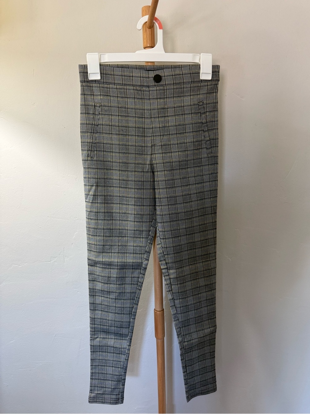 ZARA Gray Plaid High Rise Trouser Pants Women’s Size Small NWOT